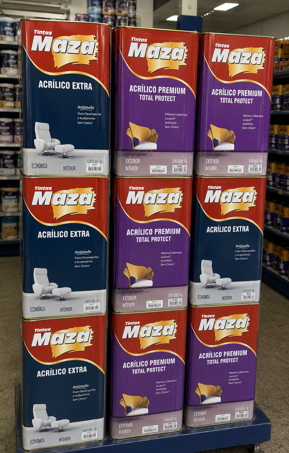 Linha de tintas Maza na Mil Cores Tintas
